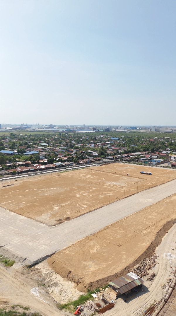 Proses pembangunan tiang Jewel Infinity