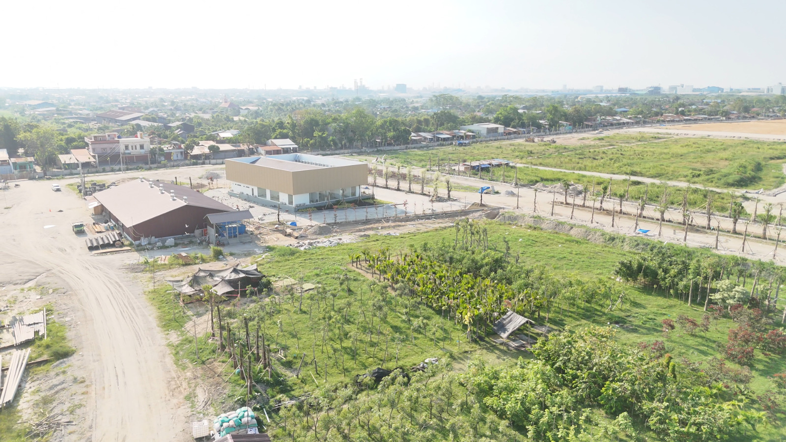 Foto udara progres pembangunan Jewel Infinity